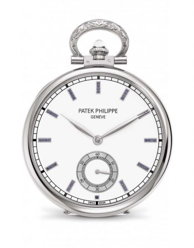 Pocket Watch Lepine White Gold / Mount Rushmore