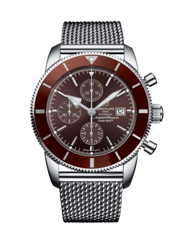Superocean Heritage II 46 Chronograph Stainless Steel / Bronze / Bronze /  Milanese