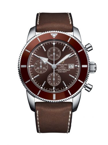 Superocean Heritage II 46 Chronograph Stainless Steel / Bronze / Bronze /  Leather Rubber