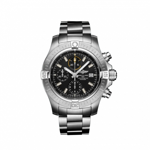 Avenger Chronograph 45 Stainless Steel / Black / Bracelet