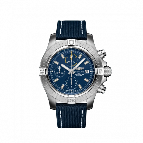 Avenger Chronograph 45 Stainless Steel / Blue / Military / Pin