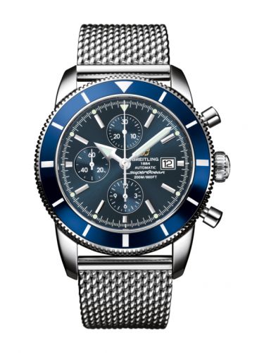 Superocean Heritage 46 Chronograph Stainless Steel / Blue / Blue / Milanese