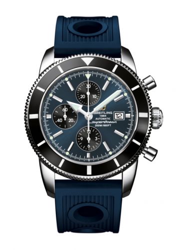 Superocean Heritage 46 Chronograph Stainless Steel / Black / Gun Blue / Rubber