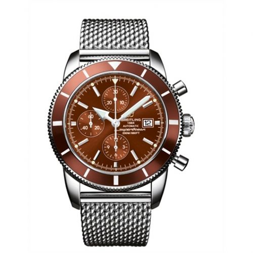 Superocean Heritage 46 Chronograph Stainless Steel / Bronze / Bronze / Milanese