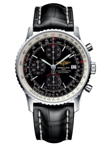 Navitimer Heritage Stainless Steel / Black / Croco