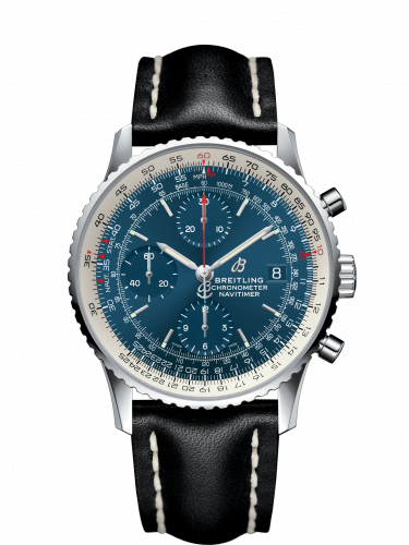 Navitimer 1 Chronograph 41 Stainless Steel / Blue / Calf / Pin