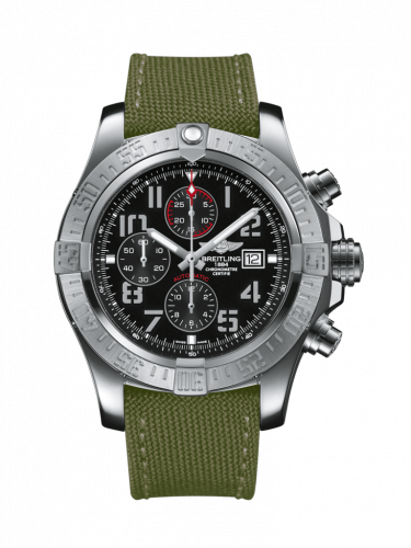 Super Avenger II Stainless Steel / Volcano Black / Military / Pin