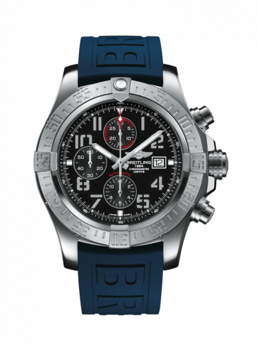 Super Avenger II Stainless Steel / Volcano Black / Rubber / Folding