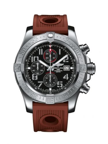 Super Avenger II Stainless Steel / Volcano Black / Rubber / Folding
