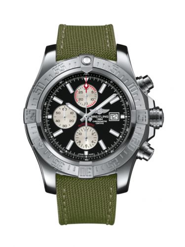 Super Avenger II Stainless Steel / Volcano Black / Military / Pin