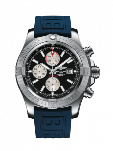 Super Avenger II Stainless Steel / Volcano Black / Rubber / Folding
