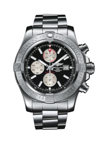 Super Avenger II Stainless Steel / Volcano Black / Bracelet