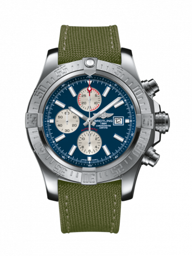 Super Avenger II Stainless Steel / Mariner Blue / Military / Pin