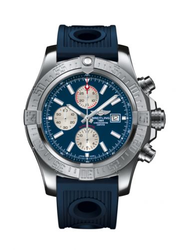 Super Avenger II Stainless Steel / Mariner Blue / Rubber / Folding