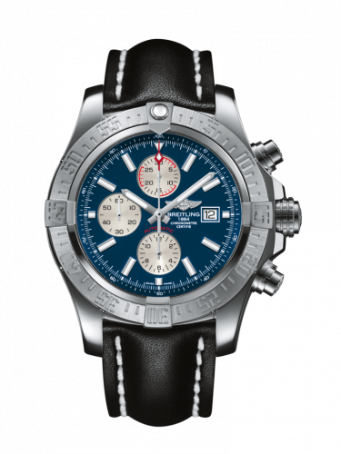 Super Avenger II Stainless Steel / Mariner Blue / Calf / Pin