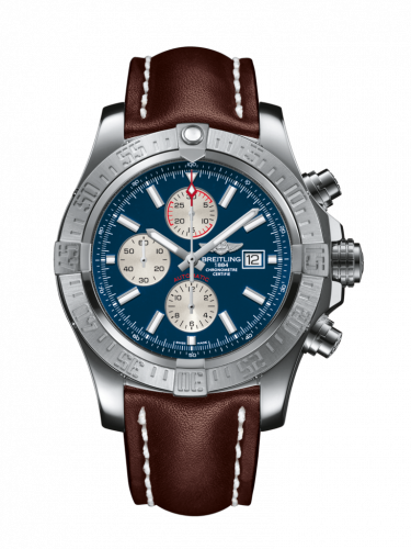 Super Avenger II Stainless Steel / Mariner Blue / Calf / Folding