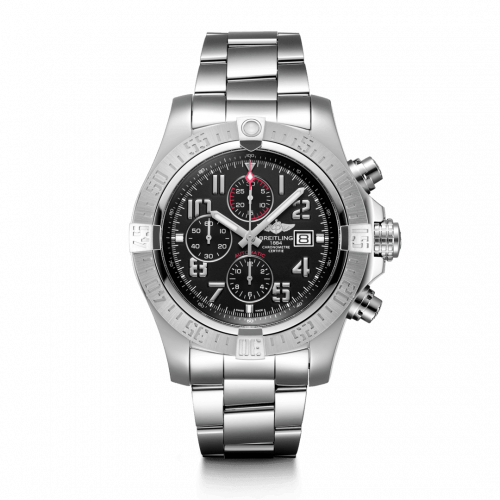 Super Avenger II Stainless Steel / Volcano Black / Bracelet