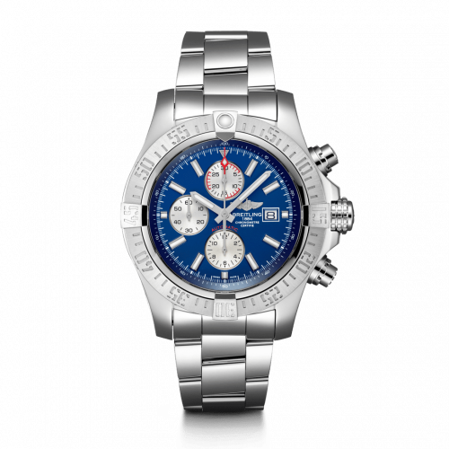 Super Avenger II Stainless Steel / Mariner Blue / Bracelet