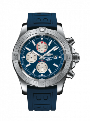 Super Avenger II Stainless Steel / Mariner Blue / Rubber / Folding
