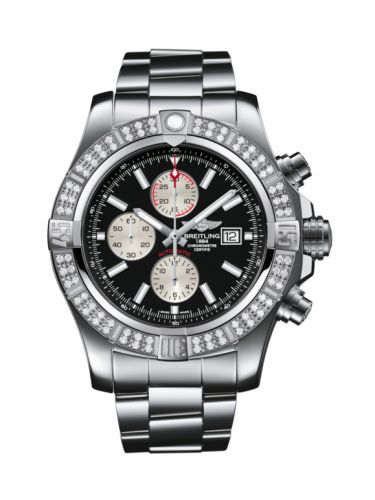 Super Avenger II Stainless Steel / Diamond / Volcano Black / Bracelet