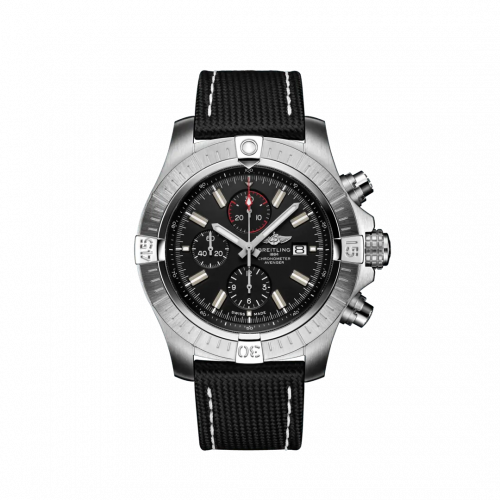 Avenger Chronograph 48 Stainless Steel / Black / Military / Pin