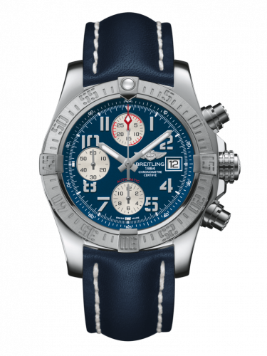 Avenger II Stainless Steel / Mariner Blue / Calf / Folding