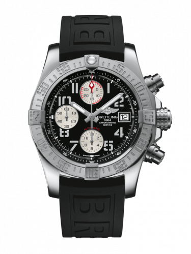 Avenger II Stainless Steel / Volcano Black / Rubber / Pin