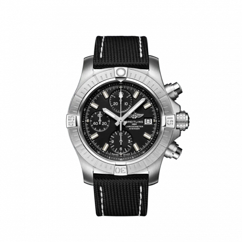 Avenger Chronograph 43 Stainless Steel / Black / Military / Folding