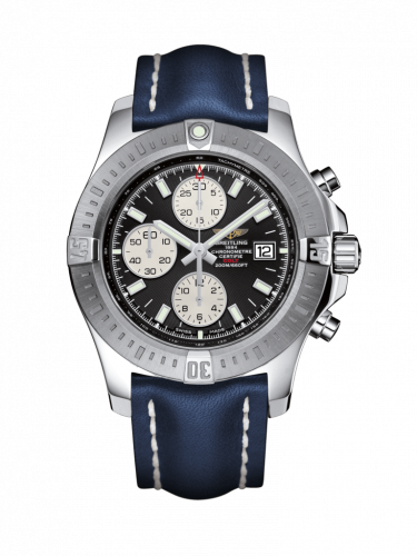 Colt Chronograph Automatic Stainless Steel / Volcano Black / Calf / Folding