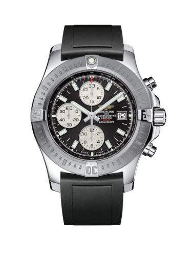 Colt Chronograph Automatic Stainless Steel / Volcano Black / Rubber / Pin