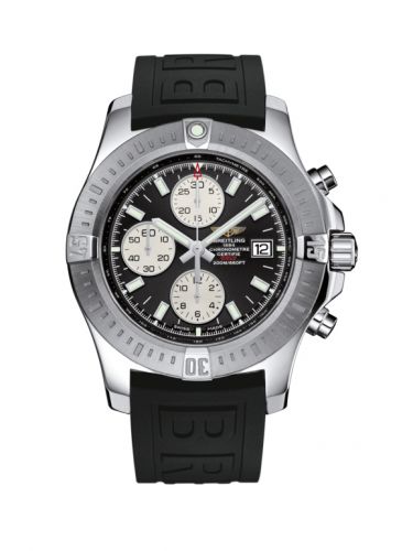 Colt Chronograph Automatic Stainless Steel / Volcano Black / Rubber / Pin