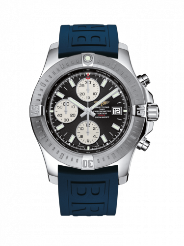 Colt Chronograph Automatic Stainless Steel / Volcano Black / Rubber / Folding