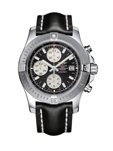 Colt Chronograph Automatic Stainless Steel / Volcano Black / Calf / Pin