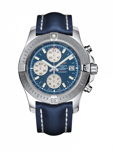 Colt Chronograph Automatic Stainless Steel / Mariner Blue / Calf / Folding