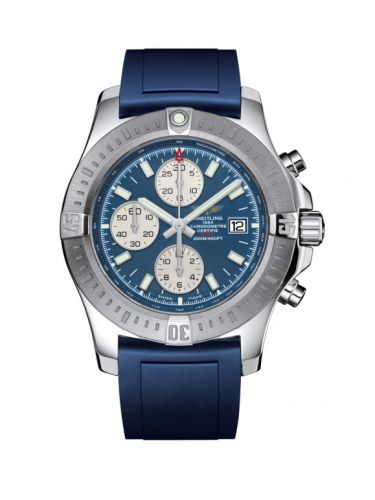 Colt Chronograph Automatic Stainless Steel / Mariner Blue / Rubber / Pin