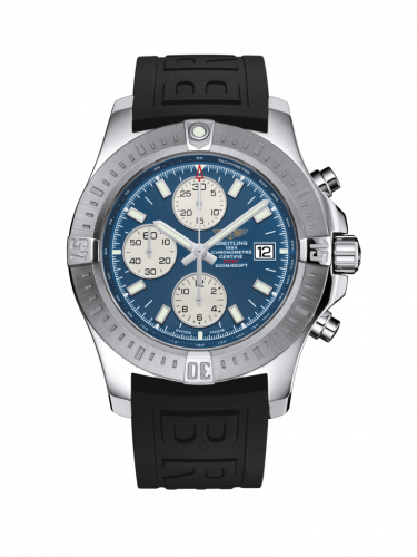 Colt Chronograph Automatic Stainless Steel / Mariner Blue / Rubber / Pin
