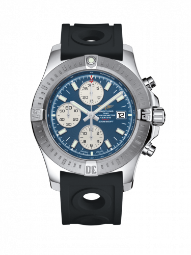 Colt Chronograph Automatic Stainless Steel / Mariner Blue / Rubber / Pin
