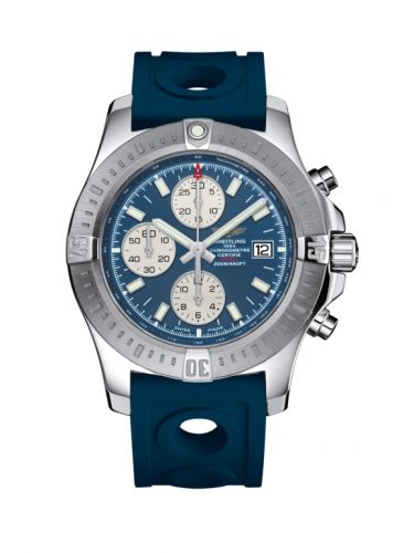 Colt Chronograph Automatic Stainless Steel / Mariner Blue / Rubber / Pin