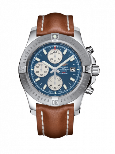 Colt Chronograph Automatic Stainless Steel / Mariner Blue / Calf / Folding