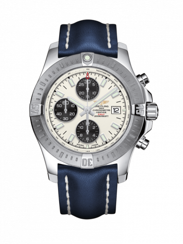 Colt Chronograph Automatic Stainless Steel / Stratus Silver / Calf / Pin