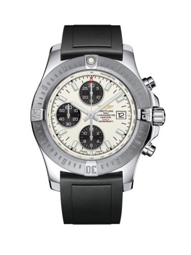 Colt Chronograph Automatic Stainless Steel / Stratus Silver / Rubber / Pin