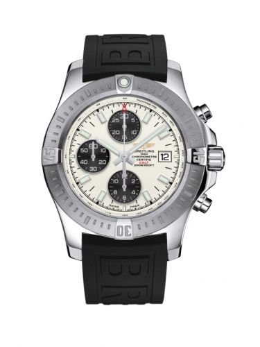 Colt Chronograph Automatic Stainless Steel / Stratus Silver / Rubber / Pin