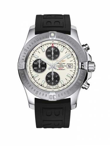 Colt Chronograph Automatic Stainless Steel / Stratus Silver / Rubber / Folding