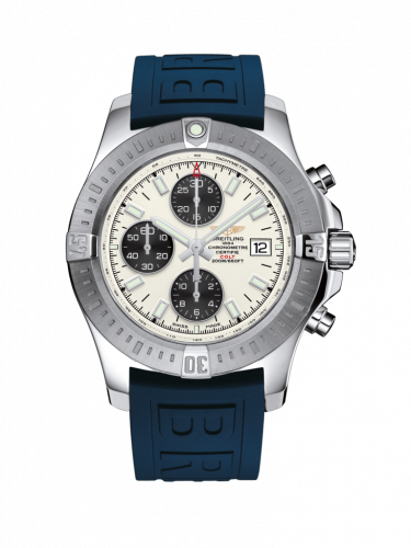Colt Chronograph Automatic Stainless Steel / Stratus Silver / Rubber / Pin