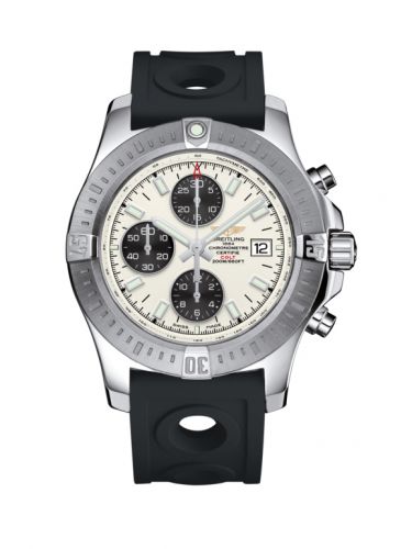 Colt Chronograph Automatic Stainless Steel / Stratus Silver / Rubber / Pin