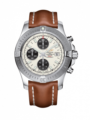 Colt Chronograph Automatic Stainless Steel / Stratus Silver / Calf / Folding