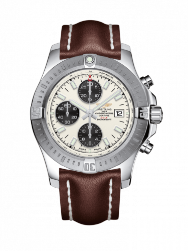 Colt Chronograph Automatic Stainless Steel / Stratus Silver / Calf / Folding