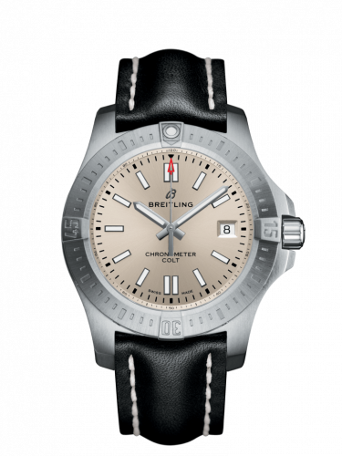 Chronomat Colt 41 Automatic Silver / Calf / Pin