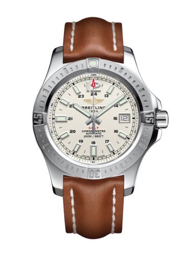 Colt 41 Automatic Stratus Silver / Calf