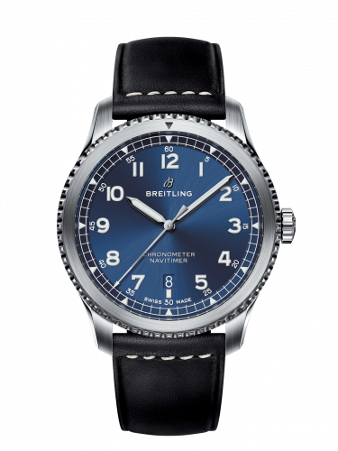 Navitimer 8 Automatic 41 Stainless Steel / Blue / Black Calf
